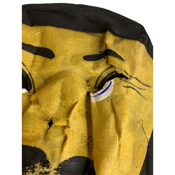 1930s Starched Gauze Mask Fu ManChu Mask Halloween Black Hat - Picture 9 of 13